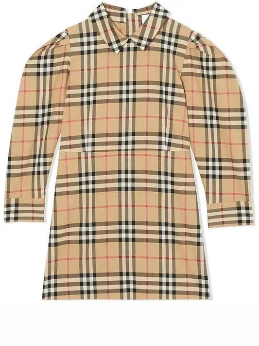 12th Anniversary Kids Women s Puff Sleeve Check Piece 8030323 Other 1009525 - BURBERRY - BALAAN 1