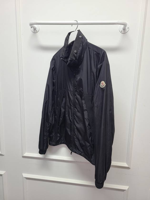 Black Hazy Waffen Logo Hooded Windbreaker 2 - MONCLER - BALAAN 3