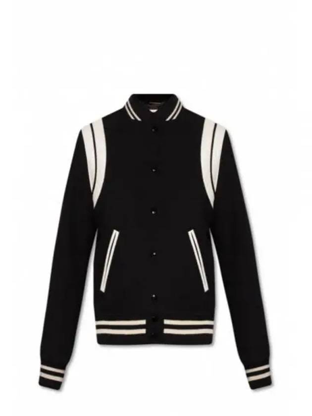 Teddy Jacket In Wool Black - SAINT LAURENT - BALAAN 2