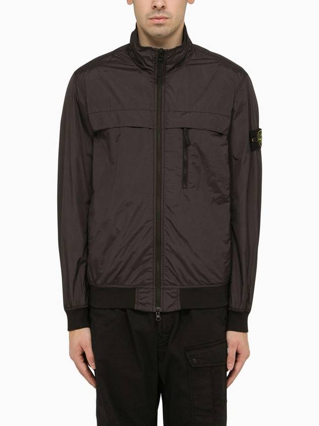 Compass Badge Pleated Windbreaker Grey - STONE ISLAND - BALAAN 2