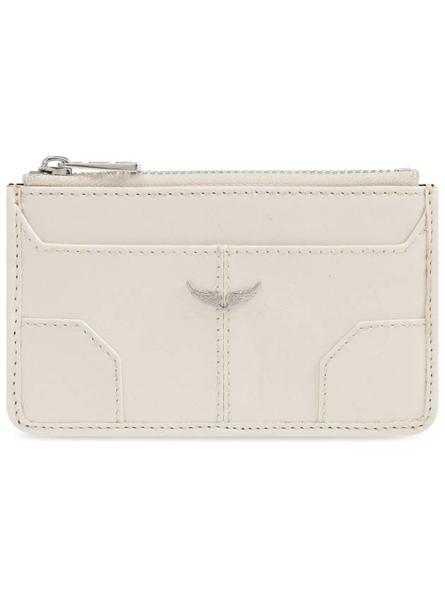 Zadig & Voltaire Leather Wallet, Women's, Cream - ZADIG & VOLTAIRE - BALAAN 1