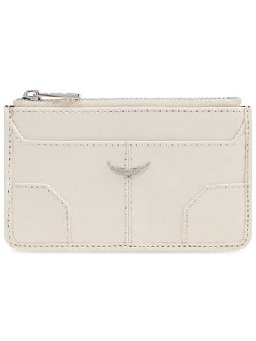 Zadig & Voltaire Leather Wallet, Women's, Cream - ZADIG & VOLTAIRE - BALAAN 1