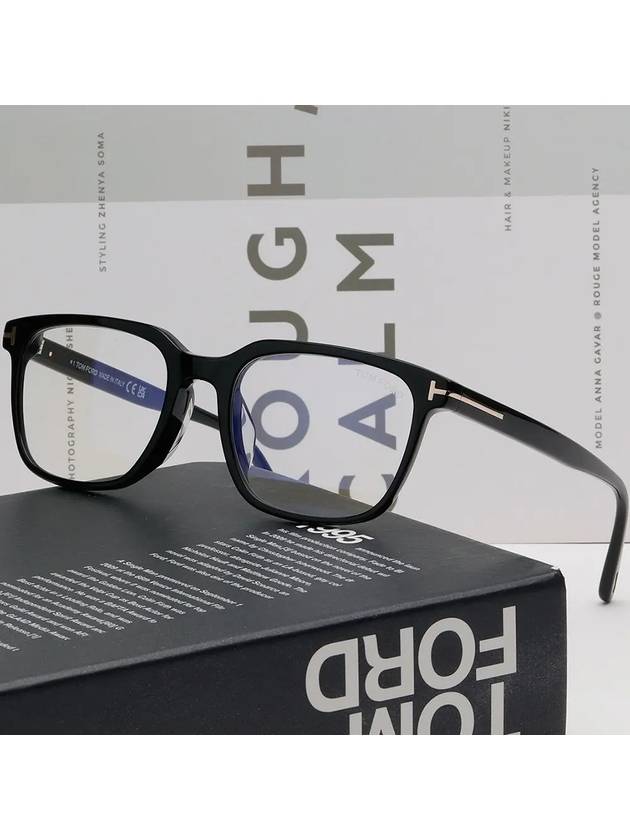 Glasses frame TF5818FB 001 Blue light blocking Asian fit Eye protection - TOM FORD - BALAAN 2