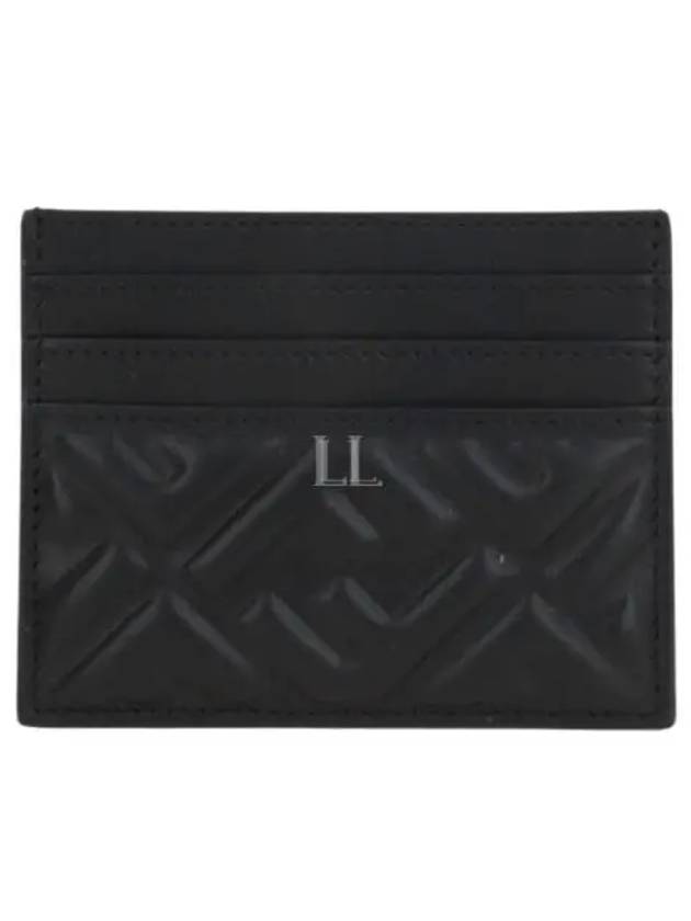 Baguette Embossed FF Logo Card Wallet Black - FENDI - BALAAN 2