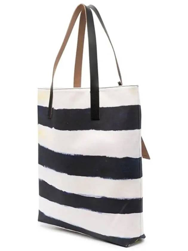 Graphic Print Striped Tote Bag - MARNI - BALAAN 5