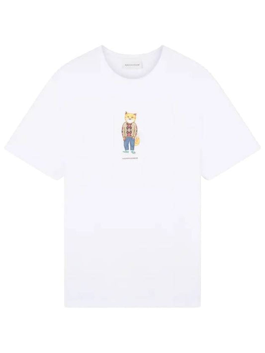 Dressed Fox Regular Short Sleeve T-Shirt White - MAISON KITSUNE - BALAAN 2