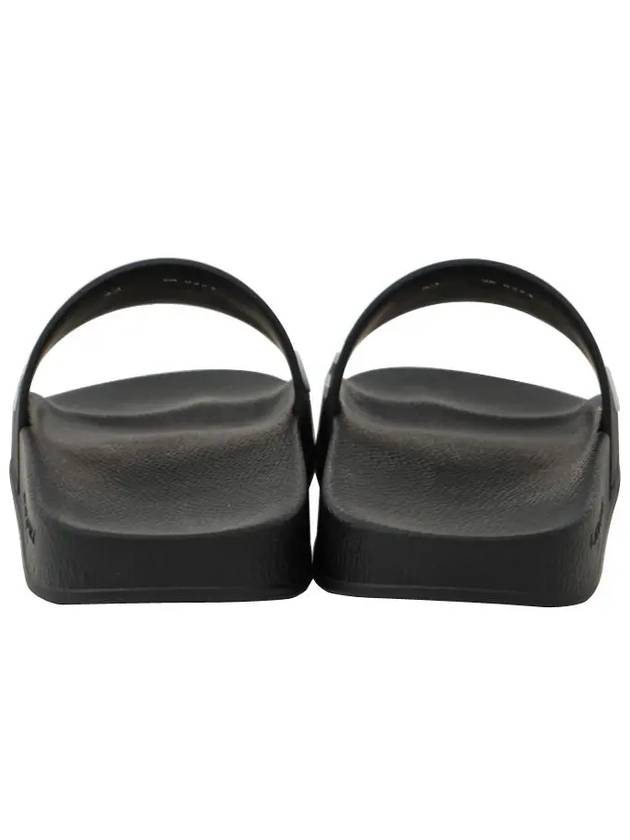 Logo Rubber Slide Slippers Black - GIVENCHY - BALAAN 4