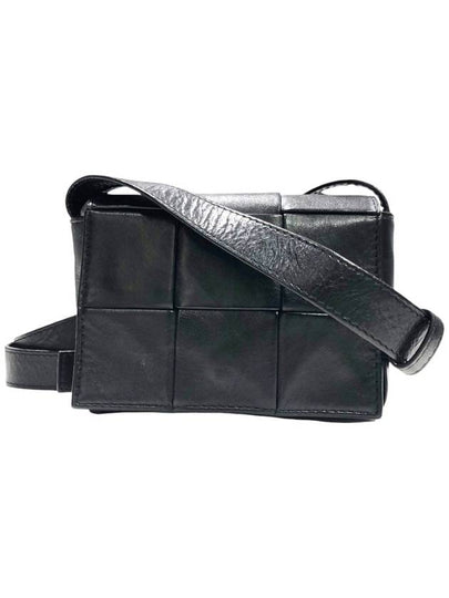 Cassette Small Leather Cross Bag Black - BOTTEGA VENETA - BALAAN 2