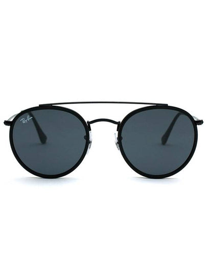 Eyewear Round Double Bridge Sunglasses Black - RAY-BAN - BALAAN 2