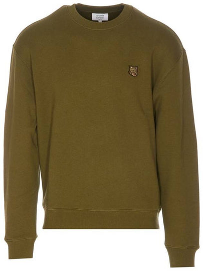 Bold Fox Head Cotton Sweatshirt Green - MAISON KITSUNE - BALAAN 2