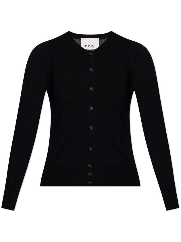 Isabel Marant Cardigan Kleo, Women's, Black - ISABEL MARANT - BALAAN 1