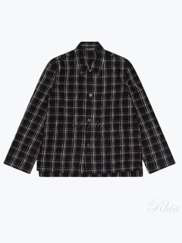 Haven Helix Flannel Long Sleeve Shirt Black - OUR LEGACY - BALAAN 2