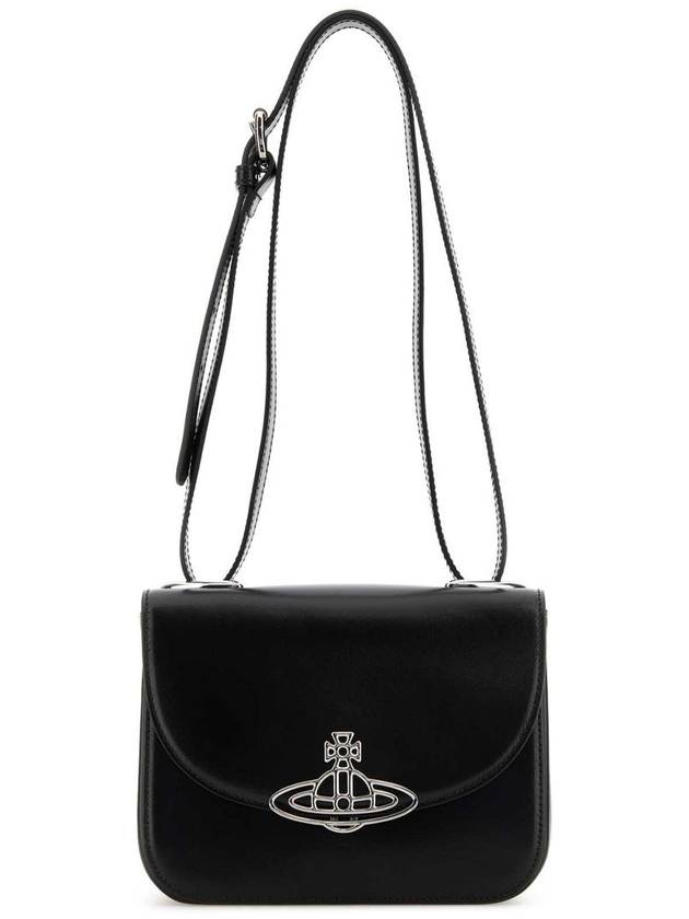 Linda Logo Plaque Cross Bag Black - VIVIENNE WESTWOOD - BALAAN 2