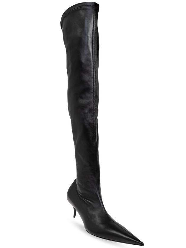 Avenue Nappa Leather Long Boots Black - BALENCIAGA - BALAAN 5