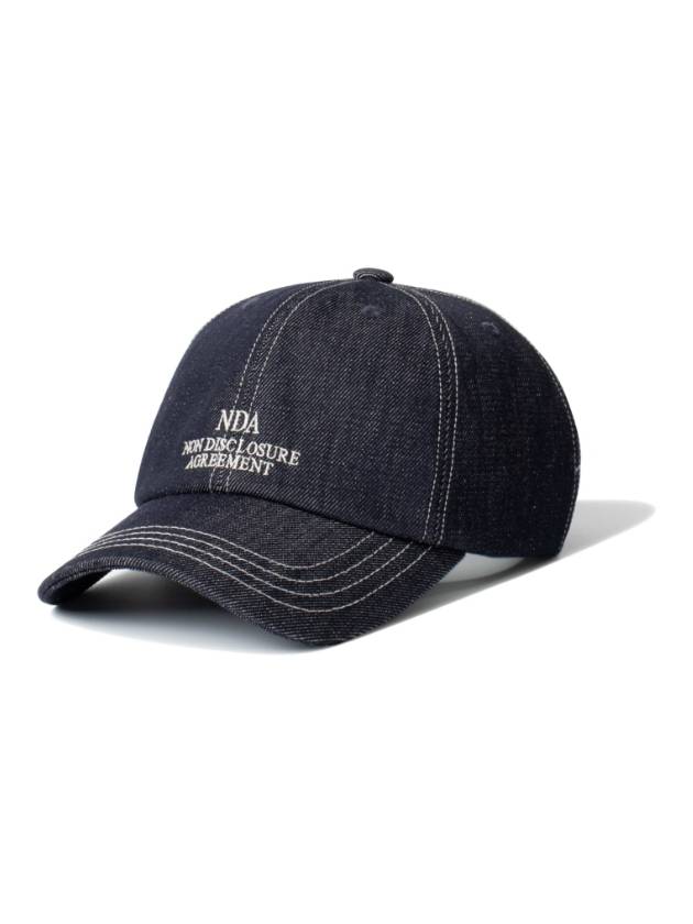 Logo Embroidered Denim Ball Cap Navy - NDA - BALAAN 2