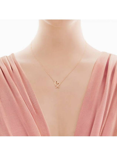 Tiffany Loving Heart Pendant Rose Gold Small Necklace Women - TIFFANY & CO. - BALAAN 2