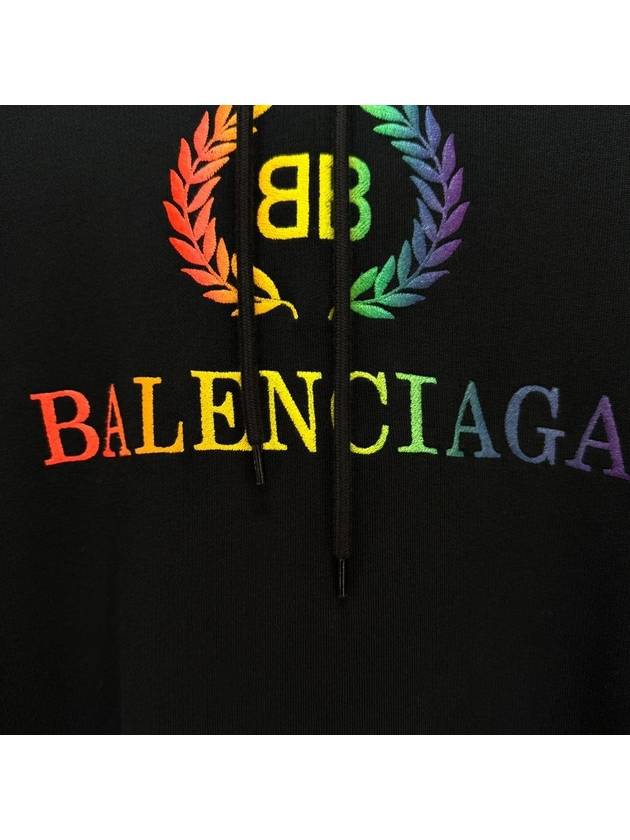 Laurel rainbow overfit hoodie black - BALENCIAGA - BALAAN 6