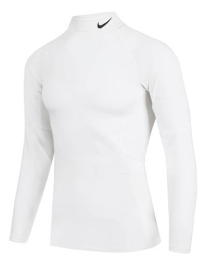 Pro Dri-Fit Fitness Mock Neck Long Sleeve T-Shirt White - NIKE - BALAAN 2