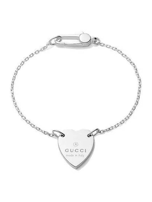 Trademark Heart Pendant Bracelet YBA223513001 Silver - GUCCI - BALAAN 2