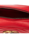 Small Leather Shoulder Bag Red - GUCCI - BALAAN 7