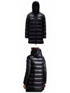1B20000 53052 999 SUYEN Logo Patch Hooded Long Padded Black Women s Jacket TJ - MONCLER - BALAAN 4