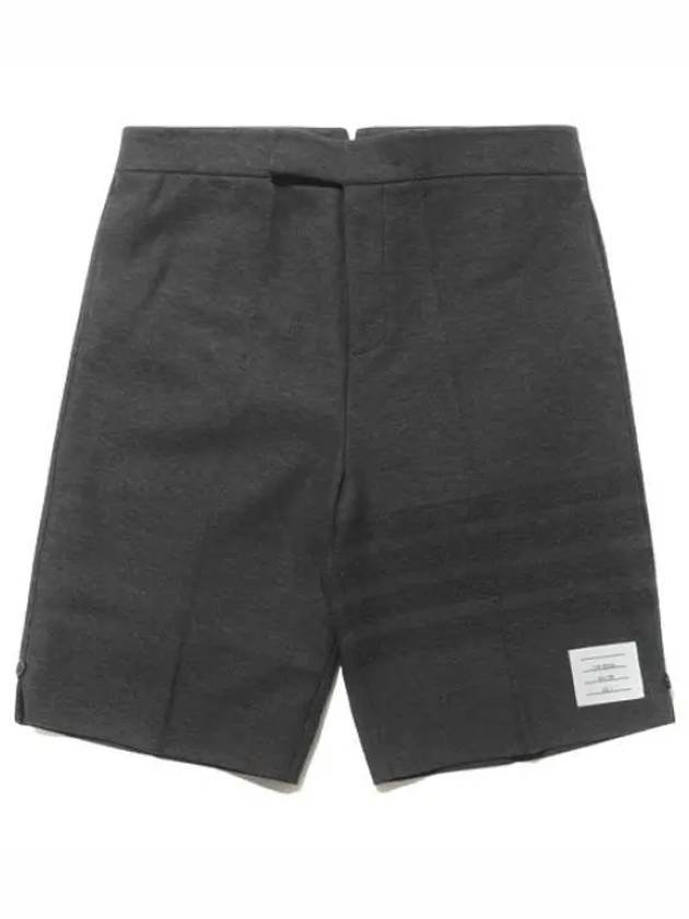 Tonal diagonal stripe double face tech twill shorts short pants - THOM BROWNE - BALAAN 1