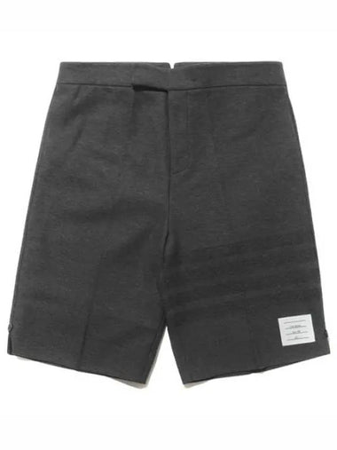 Tonal diagonal stripe double face tech twill shorts short pants - THOM BROWNE - BALAAN 1