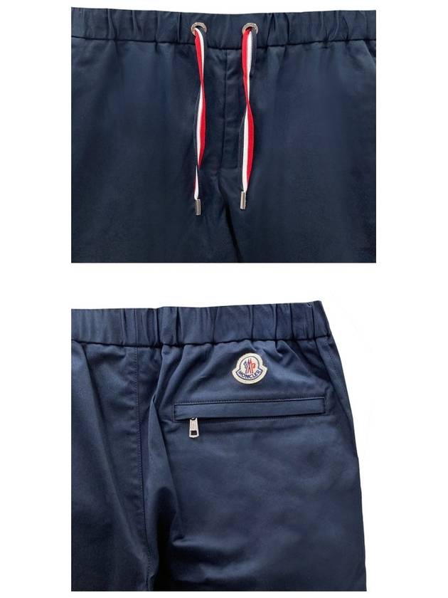 2A00041 57448 781 Three stripe strap zip up jogger pants navy men s TJ - MONCLER - BALAAN 5