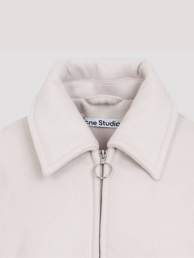 Wool Bomber Jacket Faded Grey - ACNE STUDIOS - BALAAN 4