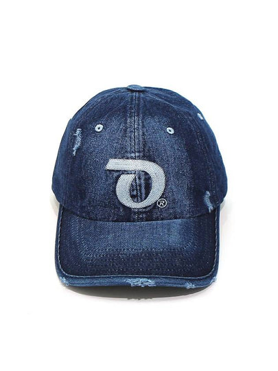 Point Logo Washed Denim BB Ball Cap Dark Blue - OGARP - BALAAN 2