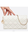 Lady Cannage Lambskin Chain Pouch Bag Latte - DIOR - BALAAN 7