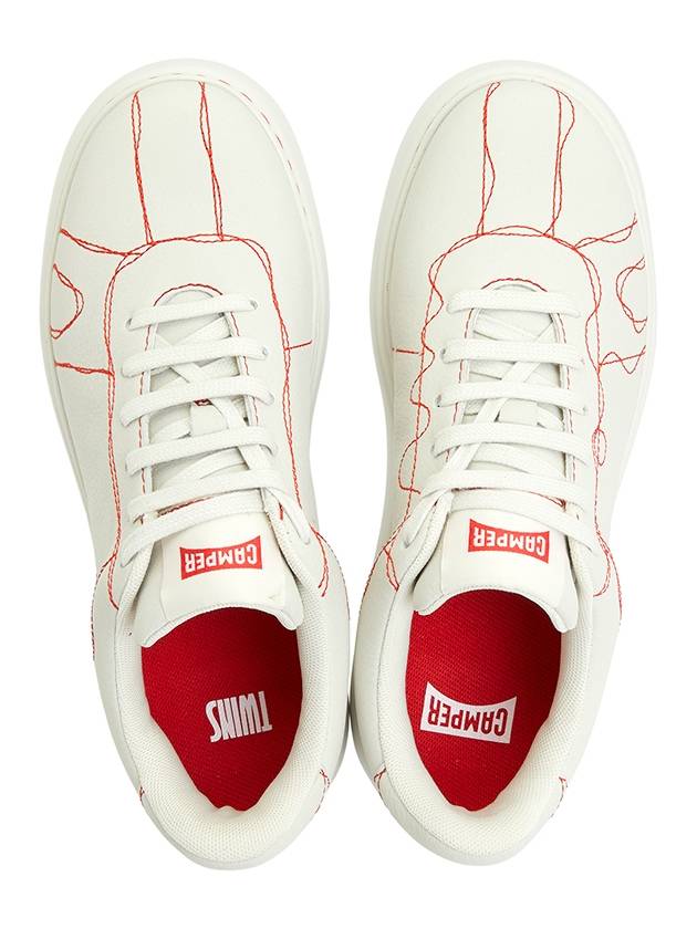 Twins Leather Low Top Sneakers White - CAMPER - BALAAN 3
