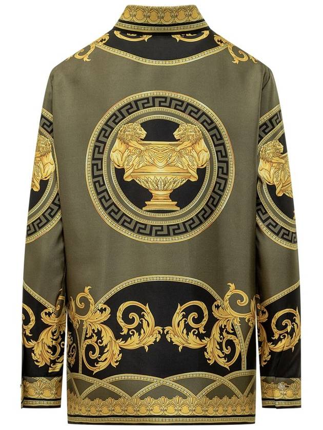 Shirt 10013601A11528 5BC60 BLACK DARK OLIVE GOLD - VERSACE - BALAAN 3