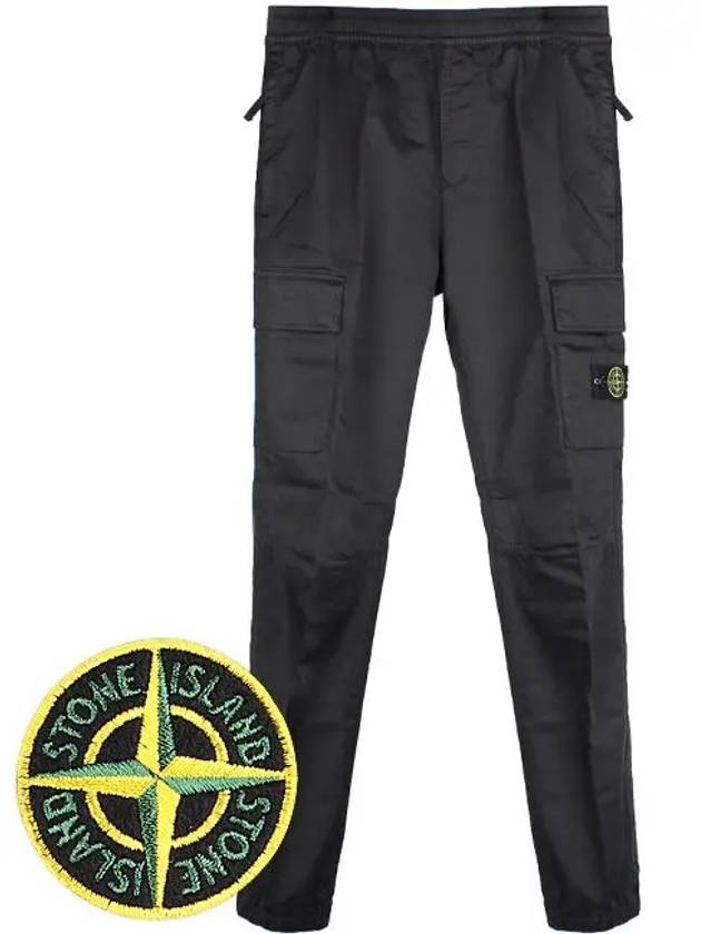 Kids Wappen Logo Training Pants Black - STONE ISLAND - BALAAN 2