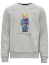 Bear Print Cotton Sweatshirt Grey - POLO RALPH LAUREN - BALAAN 2