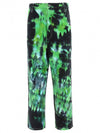 Men's Tie Dye Denim Jeans Green - AMI - BALAAN 1