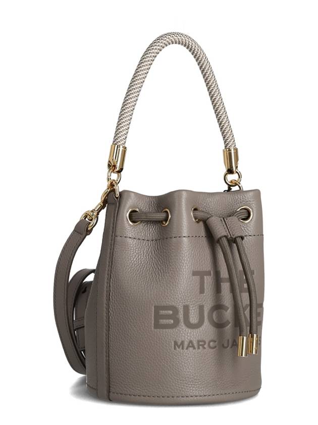 The Leather Bucket Bag Beige Grey - MARC JACOBS - BALAAN 3