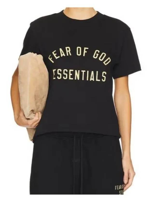 Logo Print Short Sleeve T Shirt Black - FEAR OF GOD - BALAAN 2