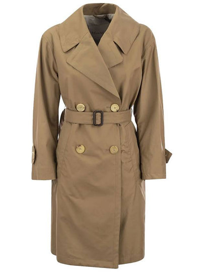 Drip Proof Cotton Twill Over Trench Coat Caramel - MAX MARA - BALAAN 2