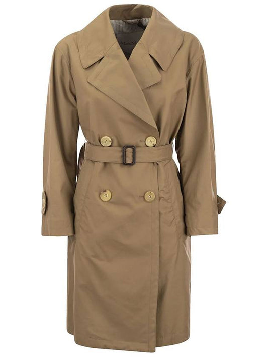 The Cube VTRENCH Cotton Trench Coat Double Breasted 2419021024600 011 - MAX MARA - BALAAN 1