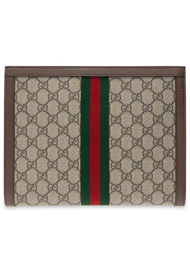 Ophidia Pouch Clutch Bag Beige Ebony - GUCCI - BALAAN 3