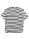 Striped shirring pocket collar t-shirt women NAVY - 20THHOLE - BALAAN 5