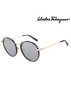 Ferragamo Sunglasses SF159SK 001 Round Men Women - SALVATORE FERRAGAMO - BALAAN 1