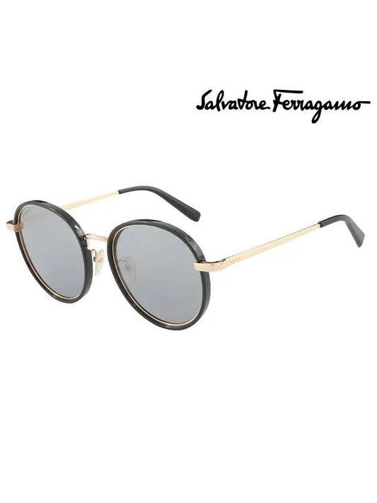 Eyewear Round Sunglasses Black - SALVATORE FERRAGAMO - BALAAN 1