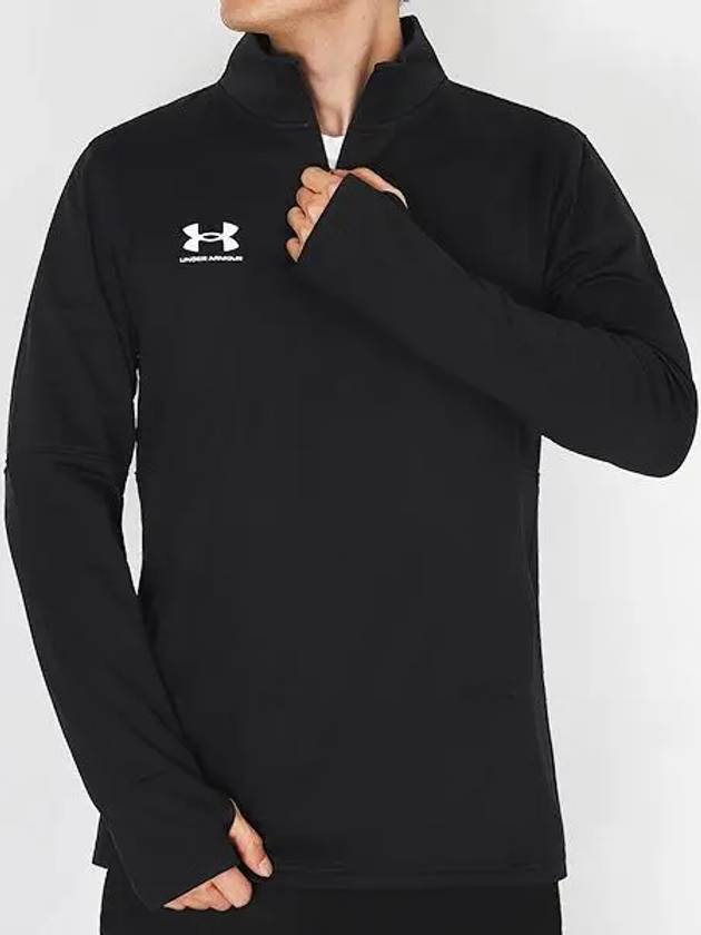 Men's Challenger Mid Layer High Neck Long Sleeve T-Shirt Black - UNDER ARMOUR - BALAAN 2