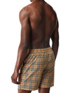 Men's Small Scale Check Drawstring Swim Shorts Beige - BURBERRY - BALAAN 4