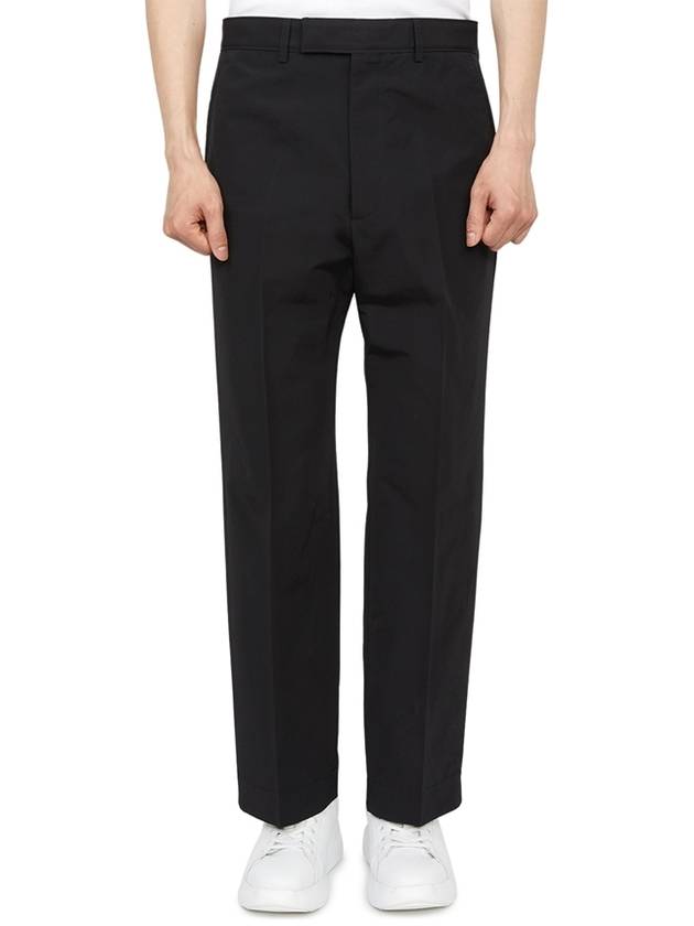 Men's Cotton Poplin Cropped Straight Pants Black - GUCCI - BALAAN 2