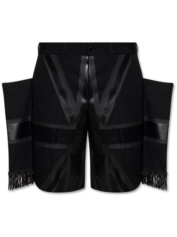 flag printing shorts black - BURBERRY - BALAAN 1