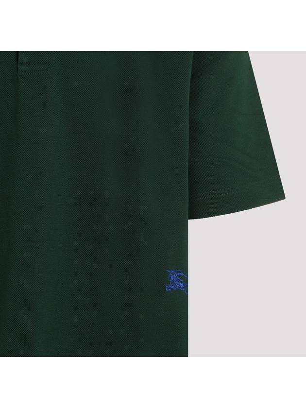 Embroid Logo Cotton Polo Shirt Ivy - BURBERRY - BALAAN 5