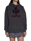 Mansel Big Logo Hoodie Faded Black - ISABEL MARANT - BALAAN 3